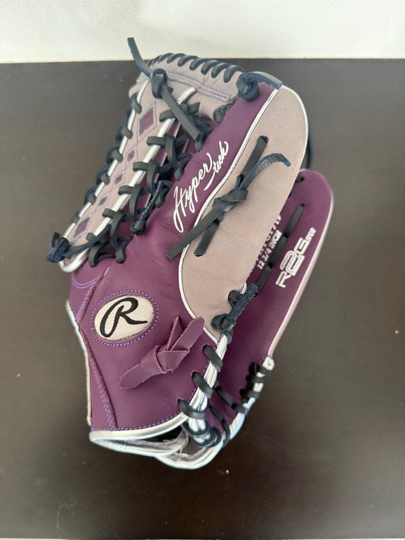 Rawlings 軟式グローブ 右投げ外野用 紫