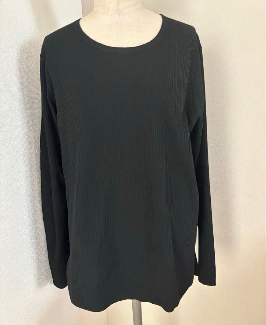 新品　lelill レリル　ハイテクリブニット　道具服 黒　38