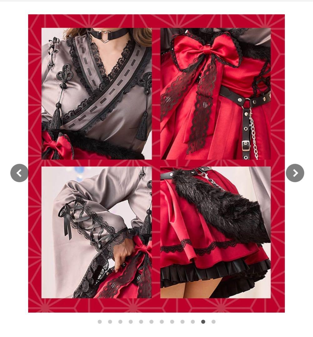 レトロティックレース狐巫女【Malymoon/マリームーン】【10112】白