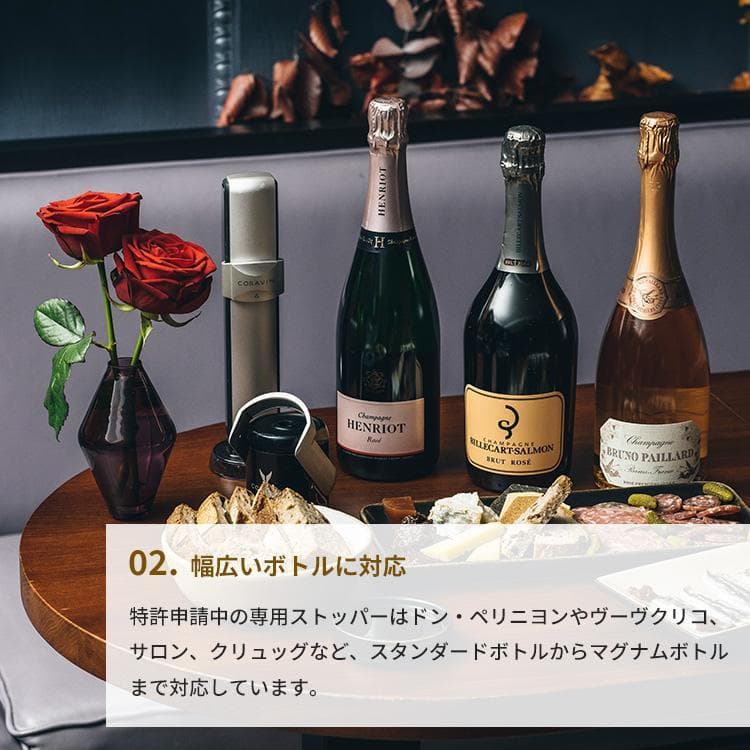 Coravin スパークリングワイン保存システム - ワインを4週間保存