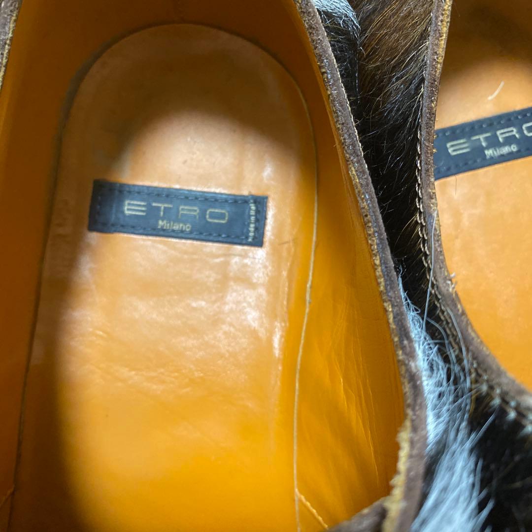 etro エトロ　ファーシューズ