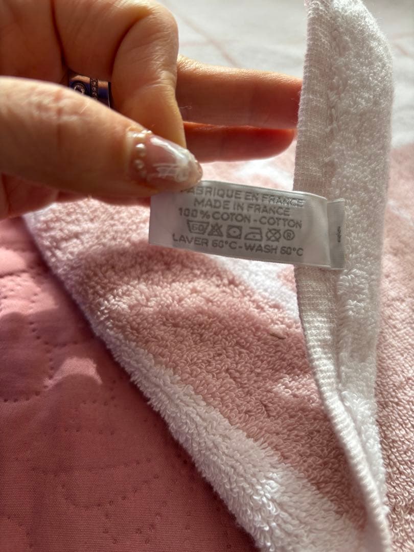 ちえ　エルメス おくるみ ピンク タオル 90