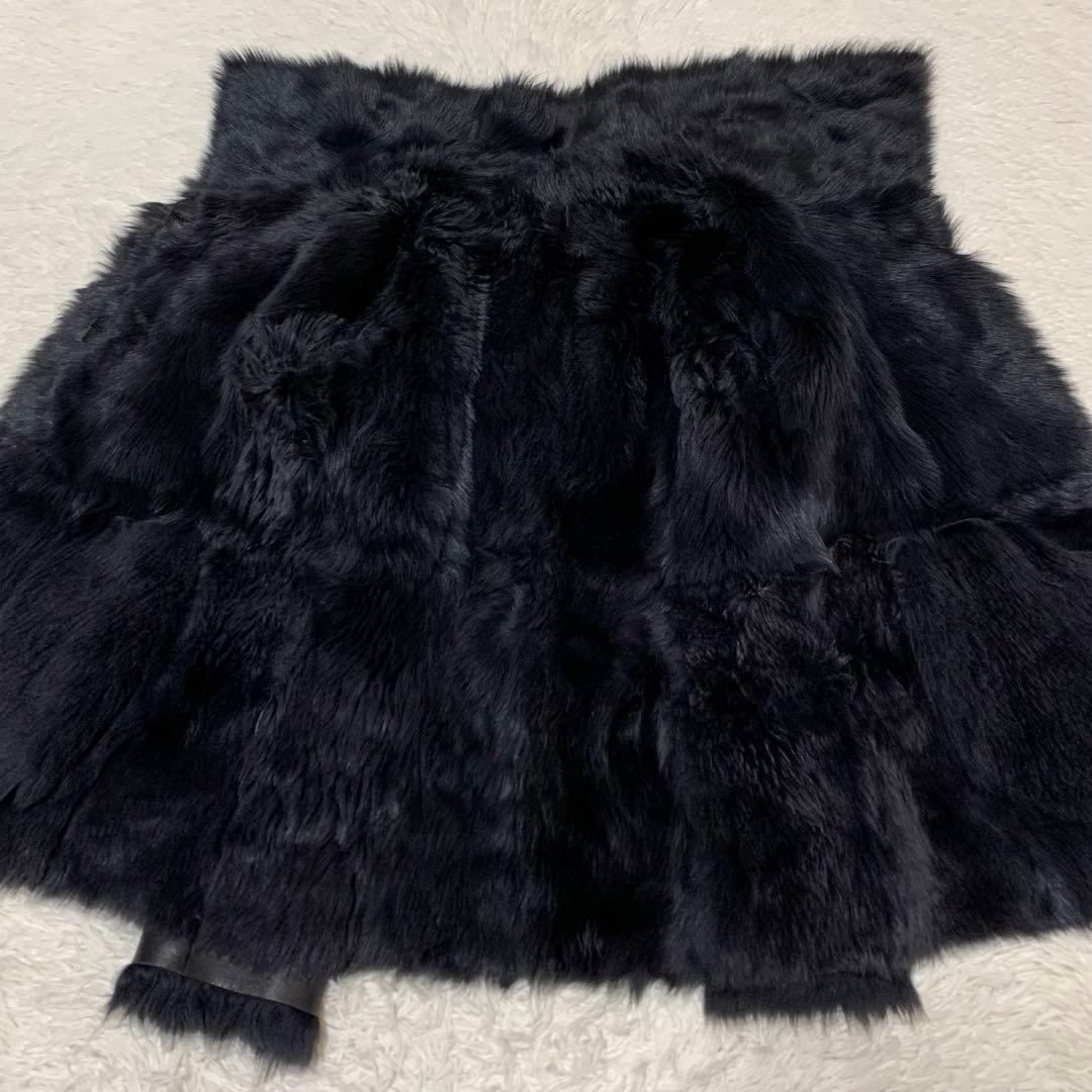 美品　 トゥービーシック ムートン　コート　ラムレザー　ブラック