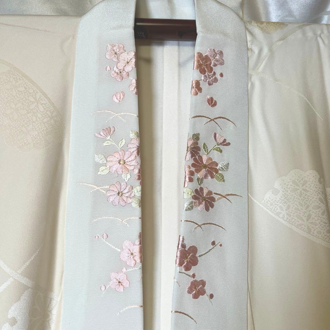 【高島屋】【刺繍半襟】【しつけ付き】正絹　長襦袢　袷仕立て　2512d-16