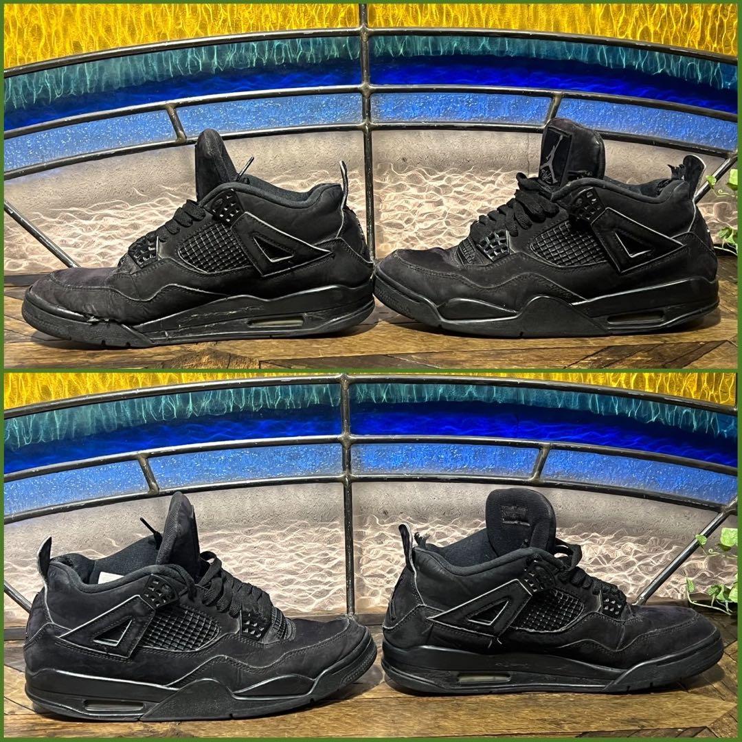 m*5様 希少 NIKE ナイキ エアジョーダン4 ブラックキャット スニーカー