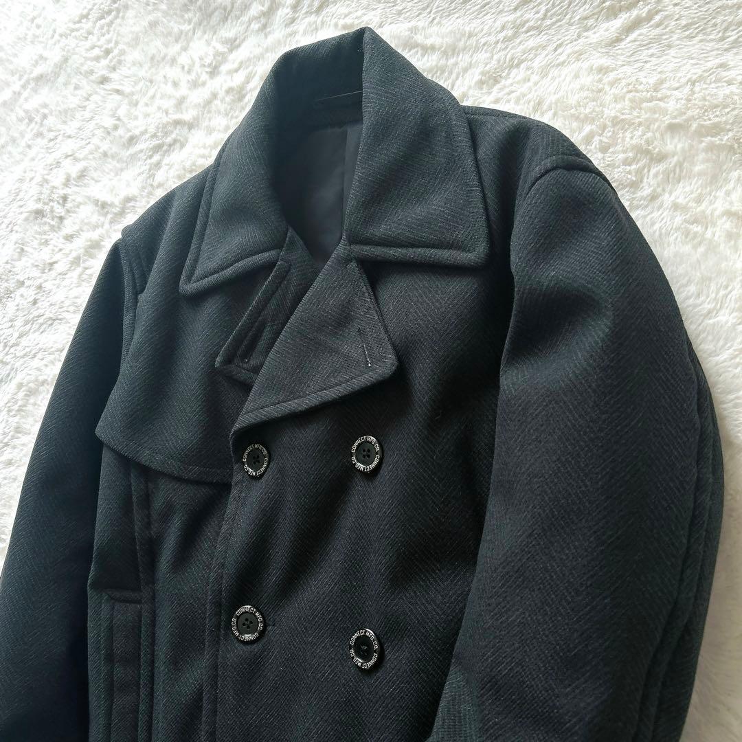 フェローズ Pherrow's ヘリンボーン ダウン 80% Pコート　超暖か