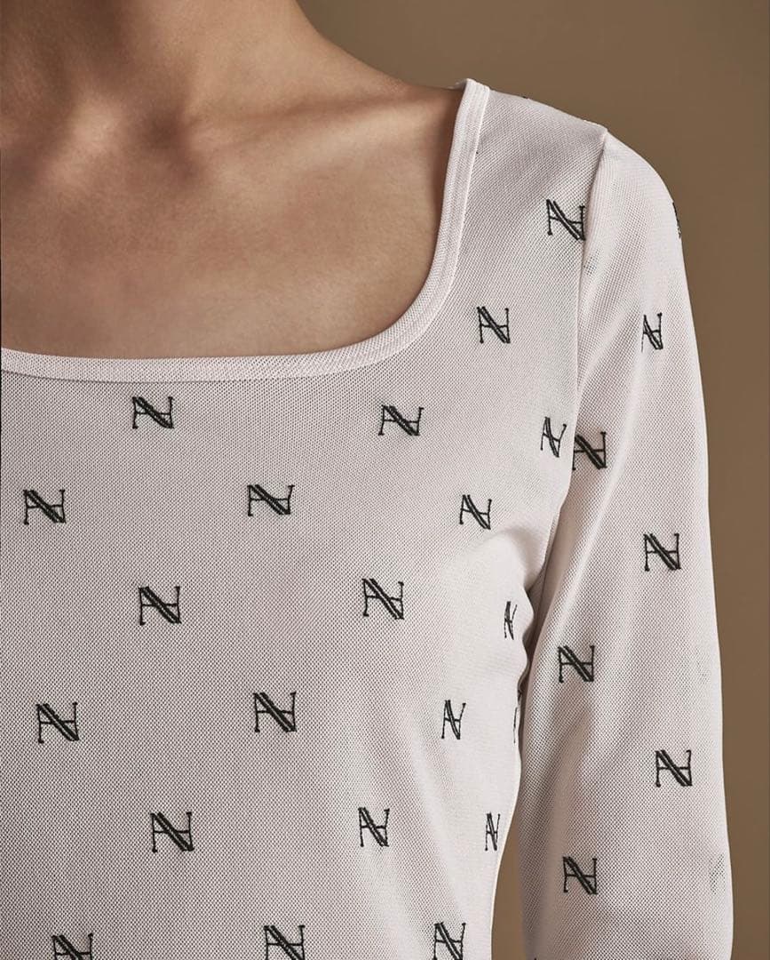 HAENGNAE ヘンネ KISHIMEN LOGO TOP White Nロゴ