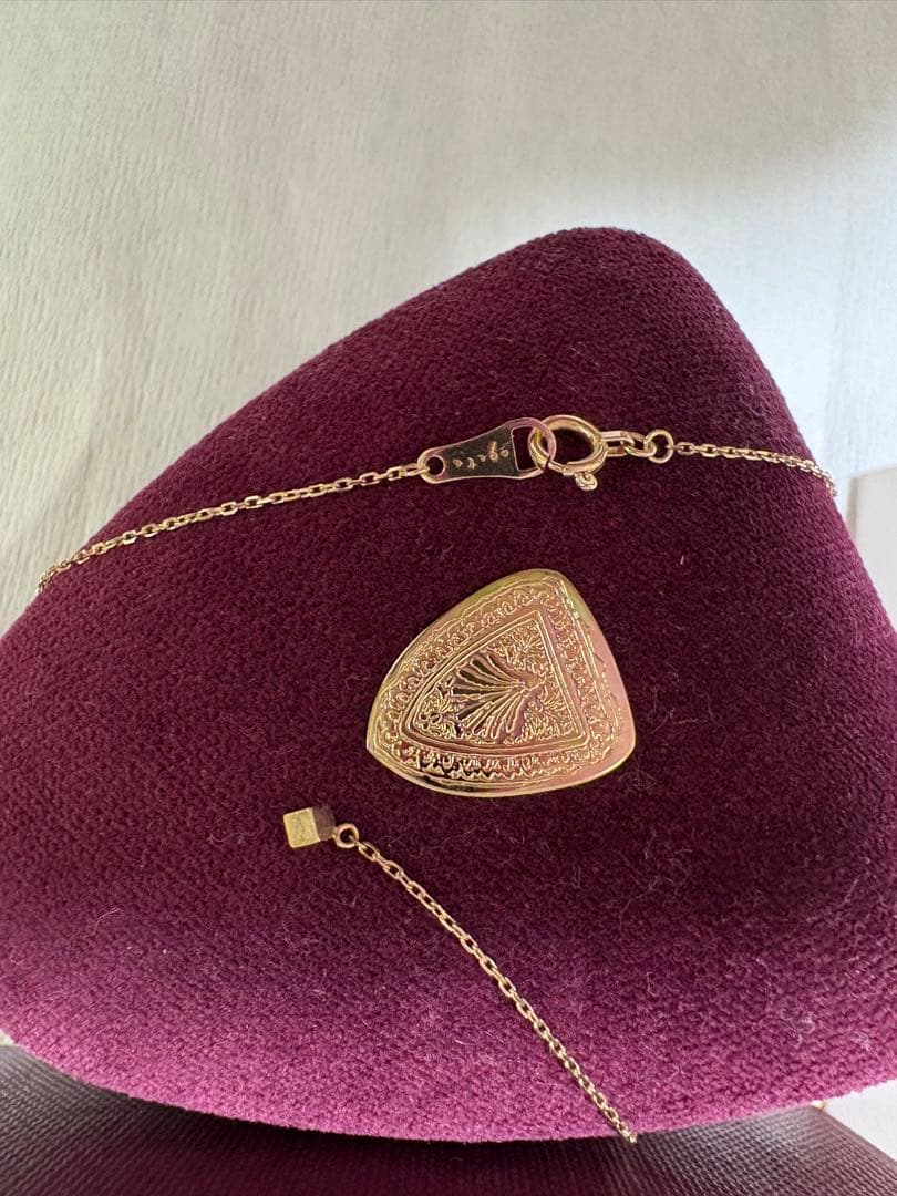 agate ゴールド ロングネックレス　K10