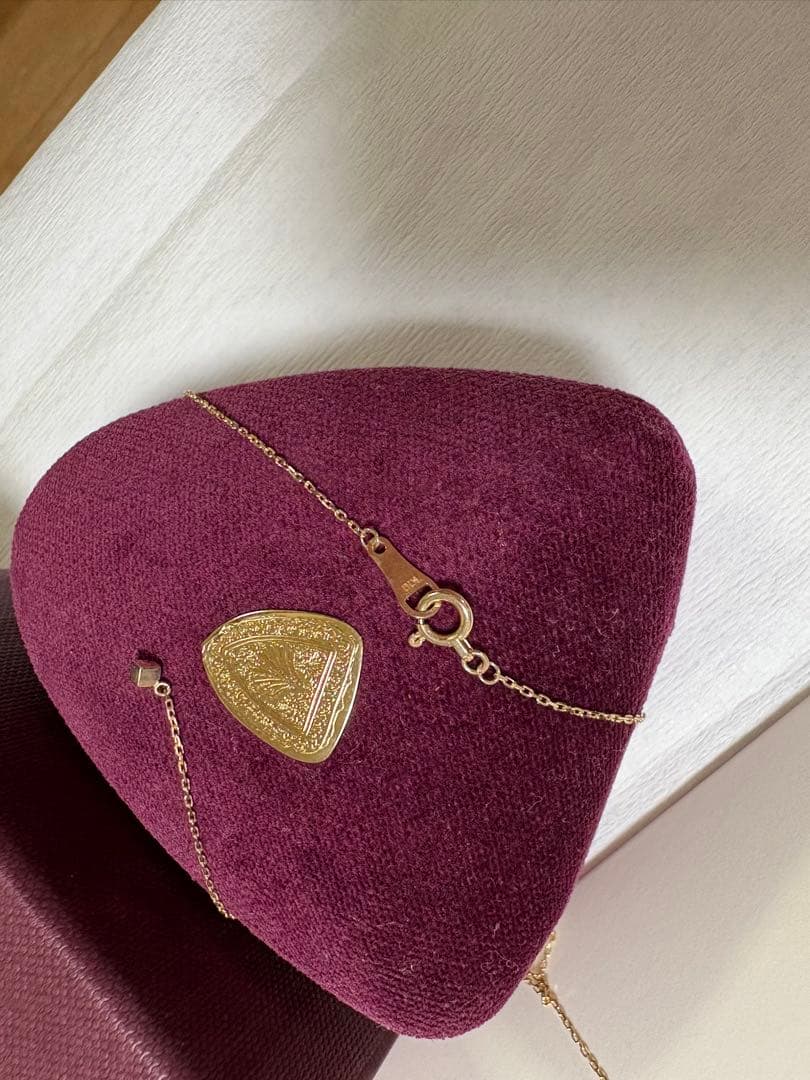 agate ゴールド ロングネックレス　K10