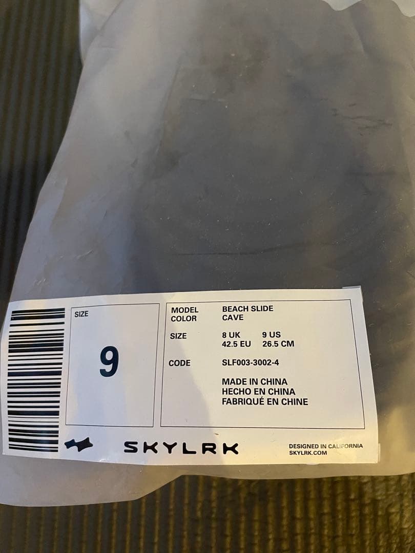 SKYLRK BEACH SLIDE BLACK US9/27cm サンダル