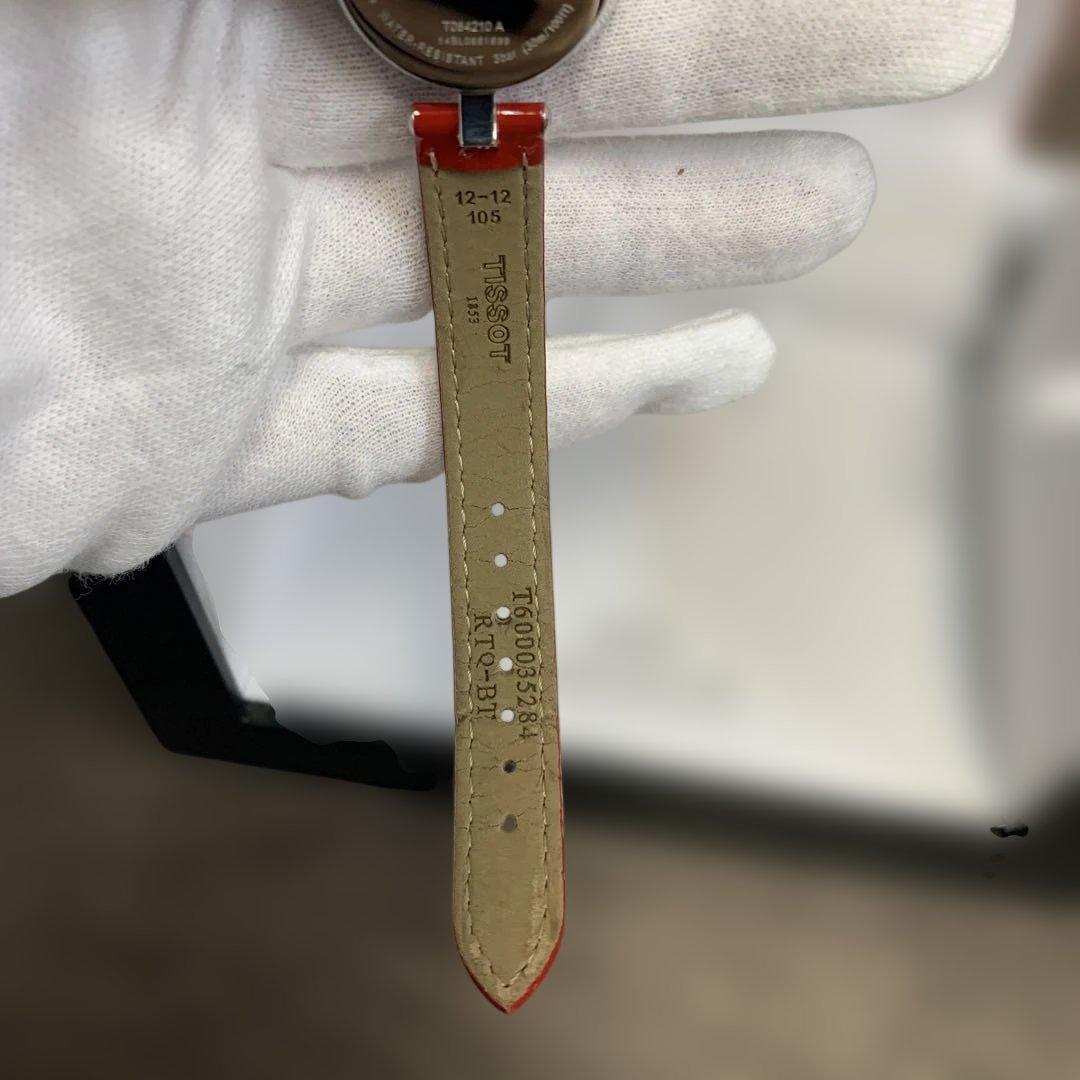 m122306m TISSOT 腕時計 ピンキー　レッドレザー　パール