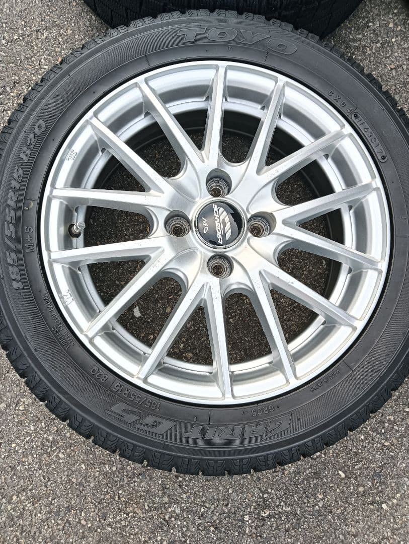 15インチ スタッドレスタイヤホイールセット トーヨー ガリットG5　5.5J
