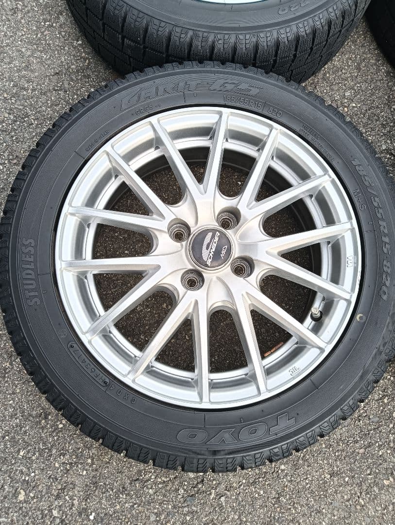 15インチ スタッドレスタイヤホイールセット トーヨー ガリットG5　5.5J