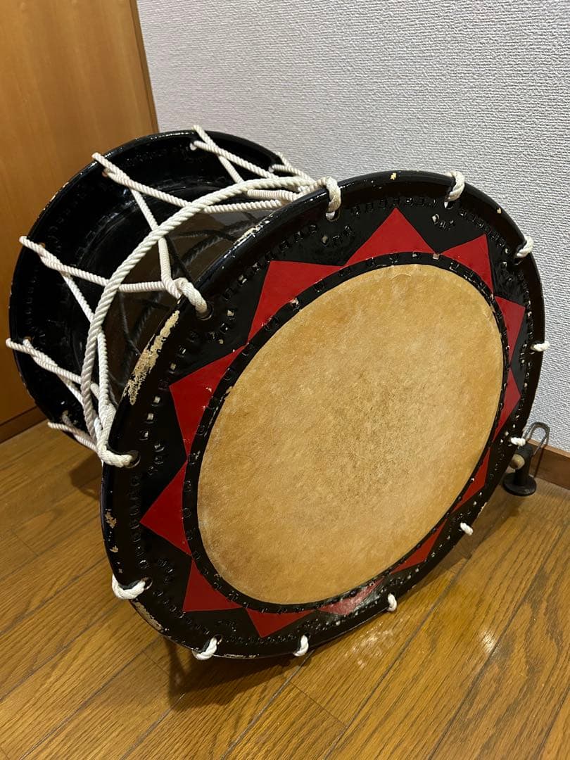盛岡さんさ太鼓（約直径48.5cm）たすき/ばち/ケース付き