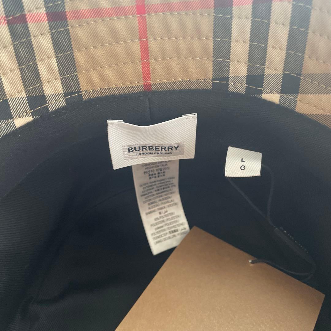 未使用品　BURBERRY チェック柄 バケットハット