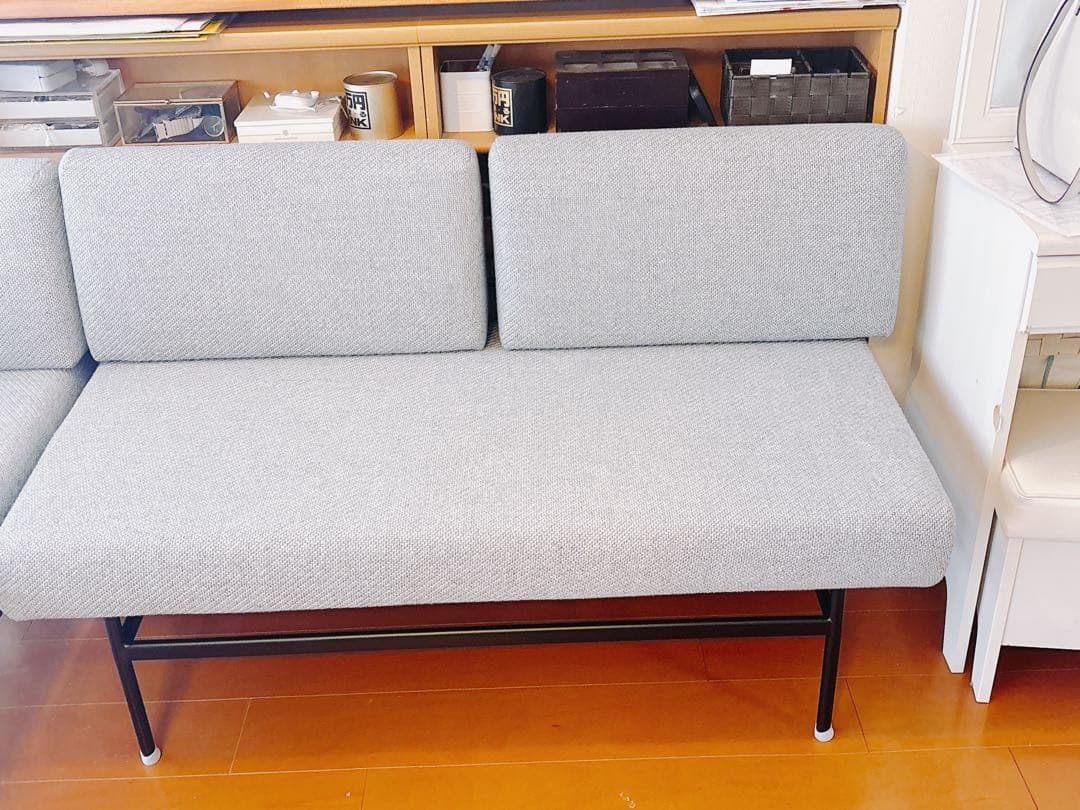 【une】unico ドリ（Doli）グレー 2人掛けソファ