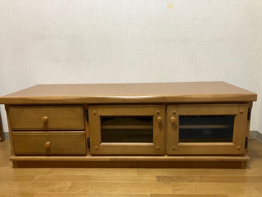 カリモク テレビボード ローボード　木製　レトロ アンティーク