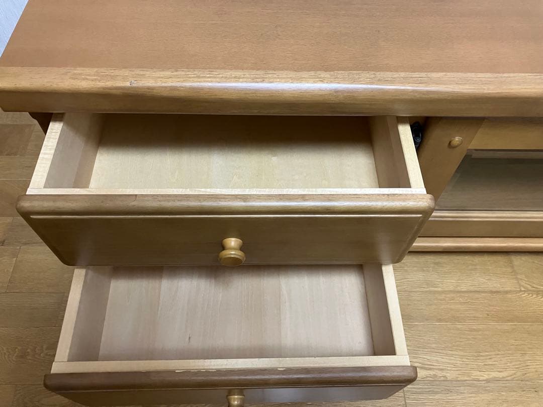 カリモク テレビボード ローボード　木製　レトロ アンティーク