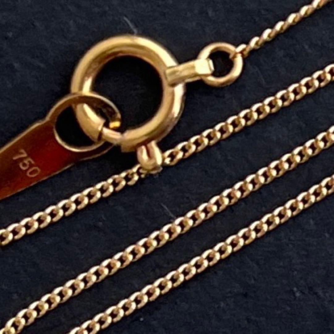 K18 喜平チェーン ネックレス 40cm 1.38g 2ヶ所刻印　18金