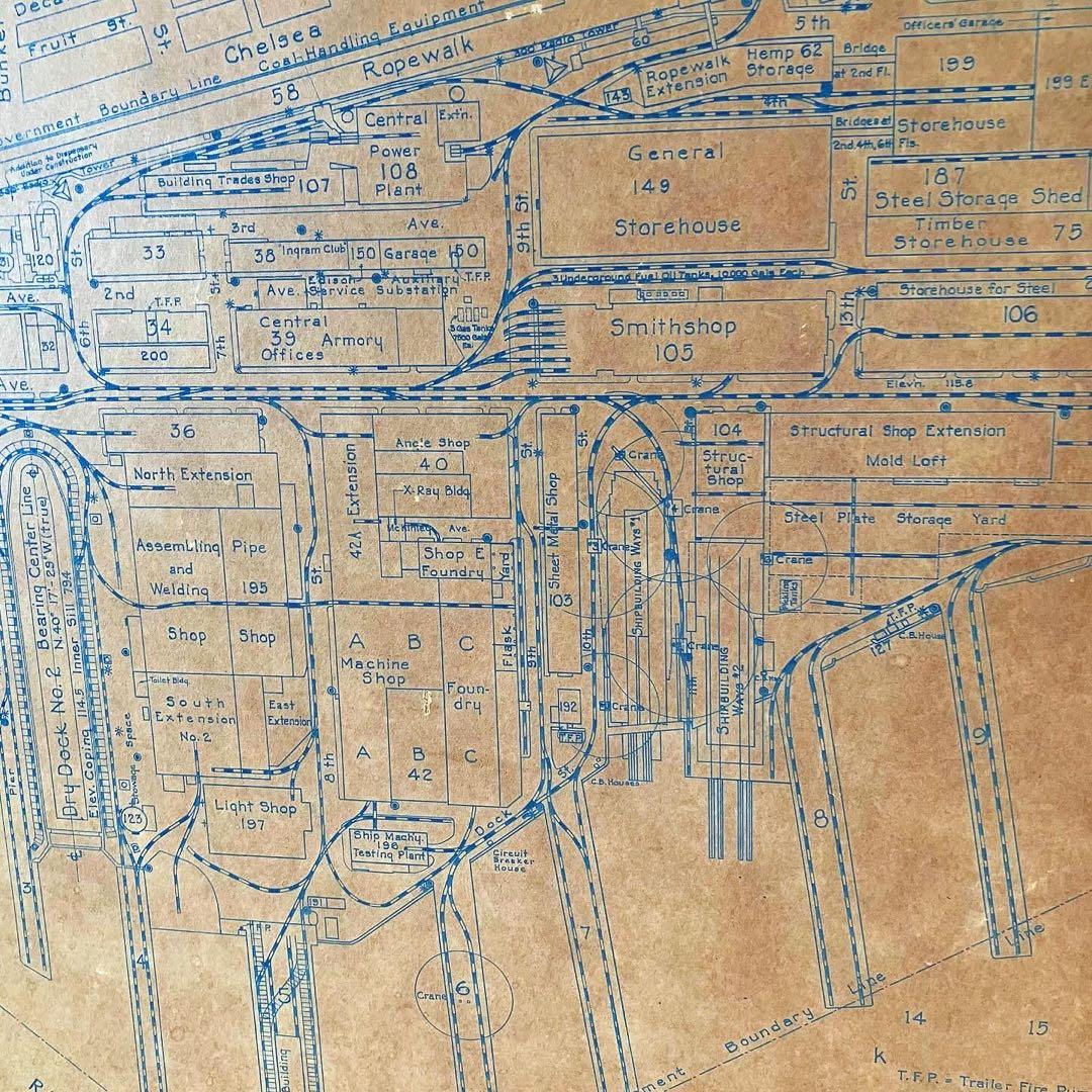 アメリカンビンテージ雑貨　古地図　USNAVY ブロカント　古道具　アンティーク