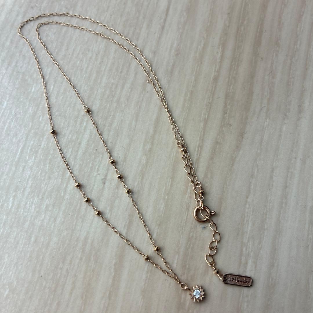 203jewelry 一粒ダイヤ　ネックレス　DAVAN 太陽