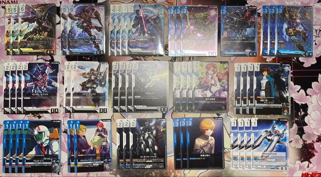 ガンダムカードゲーム　青白SEEDデッキ　大会優勝構築+おまけ付き