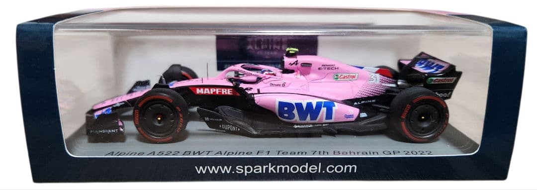 【新】Spark 1/43 Alpine A522 Baharain GP