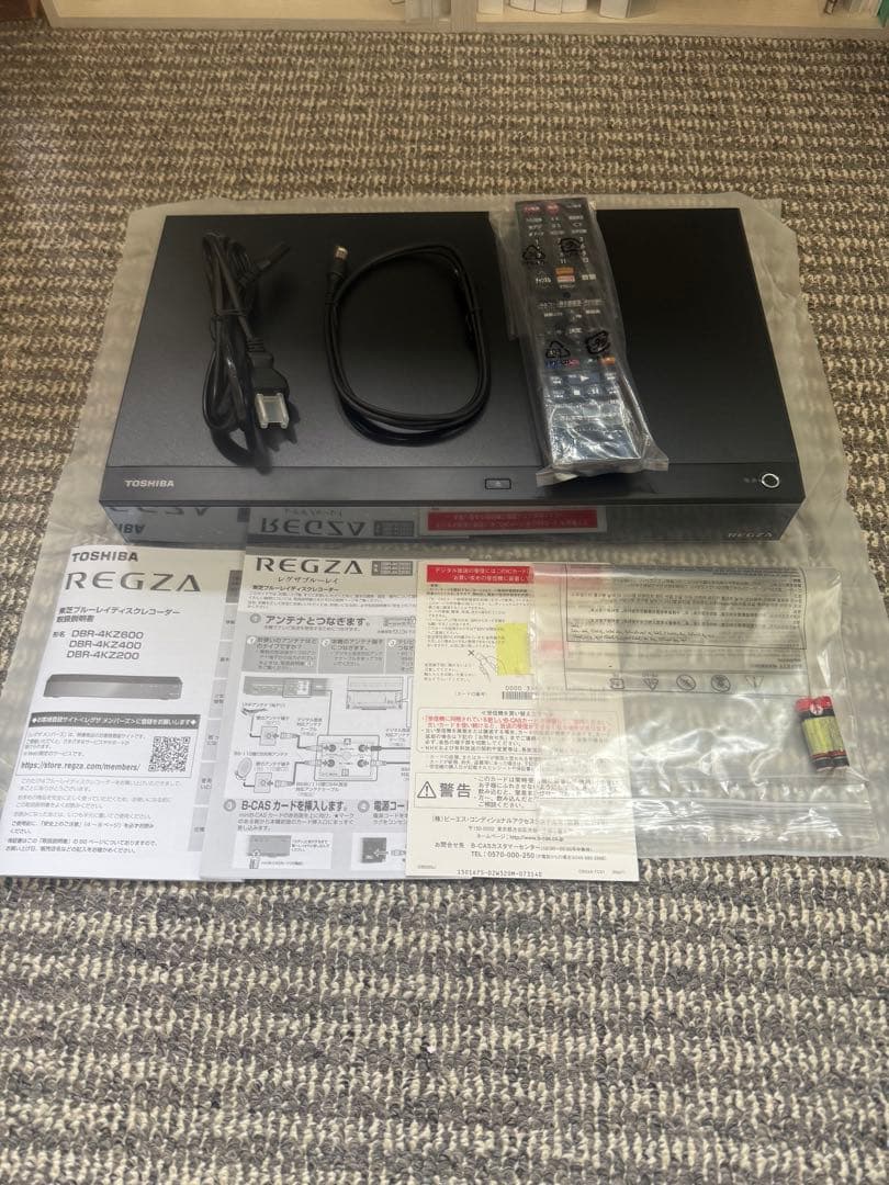 美品＋保証有 REGZA レグザ 4Kブルーレイレコーダー DBR-4KZ200