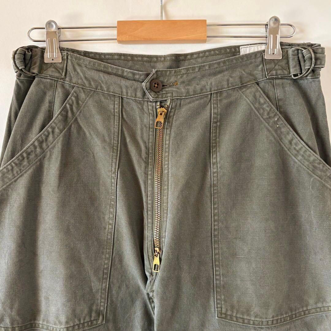 60s ヴィンテージ フランス軍 メカニックパンツ 古着 ミリタリー ユーロ