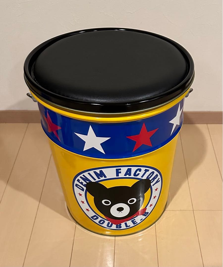 ミキハウス ダブルB 非売品 ペール缶 スツール缶 椅子 収納 インテリア 雑貨