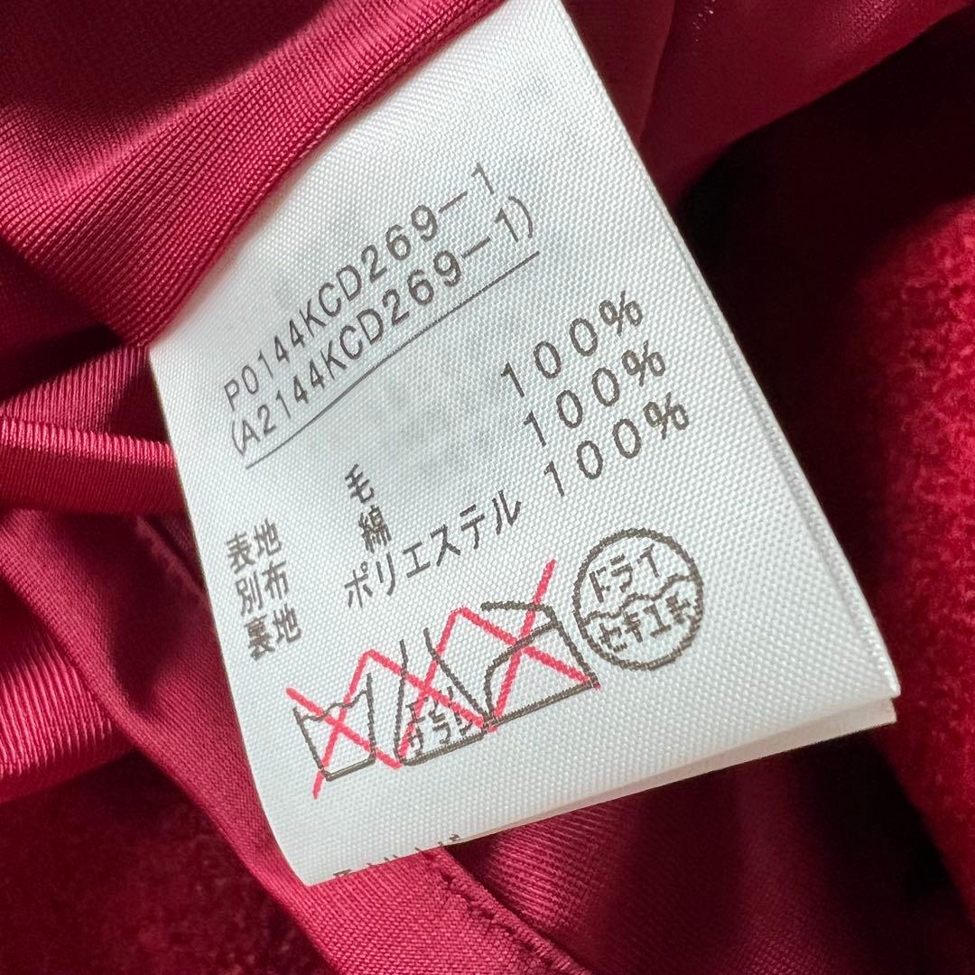 【新品】PINK HOUSE ジャケット ニット フーディ バラ 刺繍 レッド