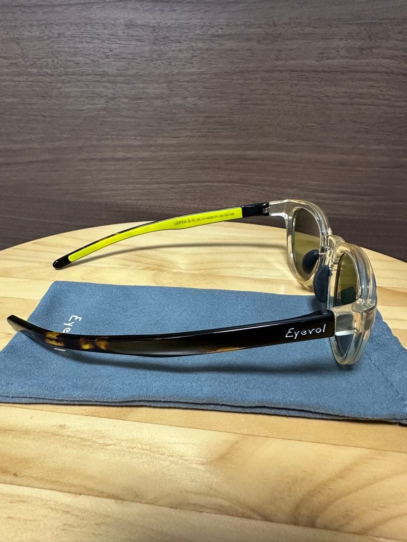 Eyevol LEIFER Ⅲ 偏光レンズ サングラス クリア ベッコウ