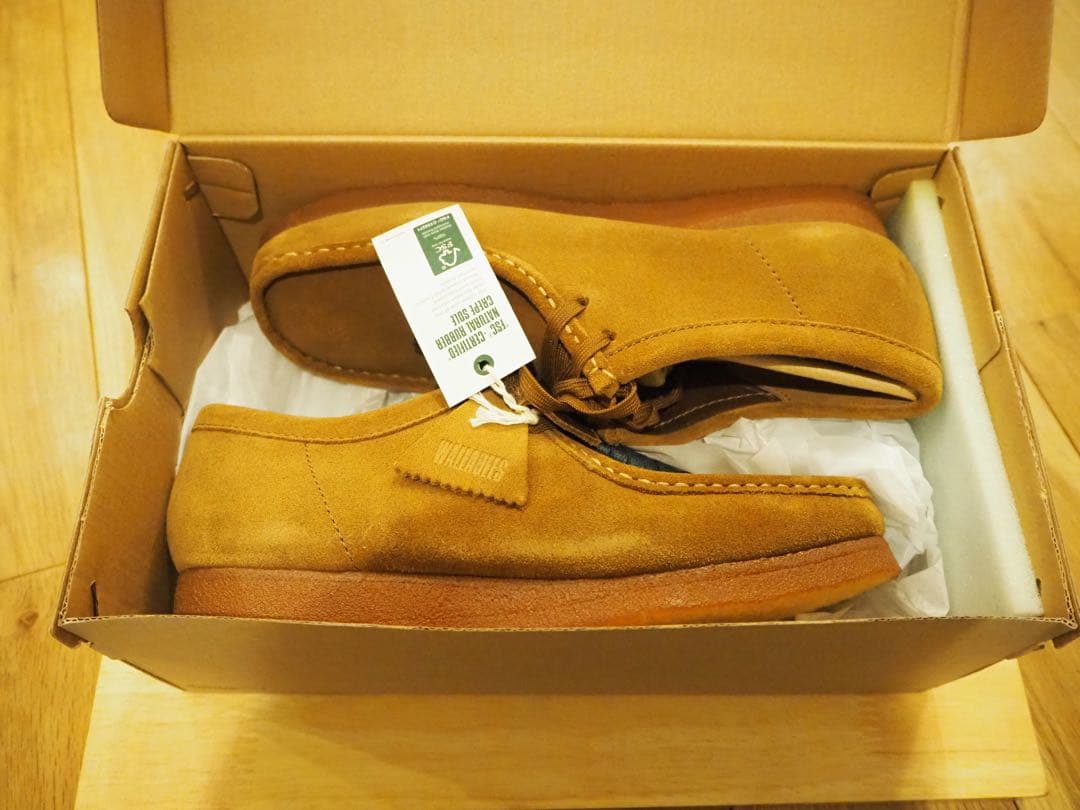 【新品未使用】2025年購入クラークス ワラビー8 ブラウン(コーラ)スエード