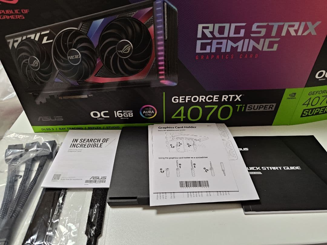 グラフィックボード・グラボ・ビデオカード ROG STRIX GeForce RTX 4070 Ti Super OC