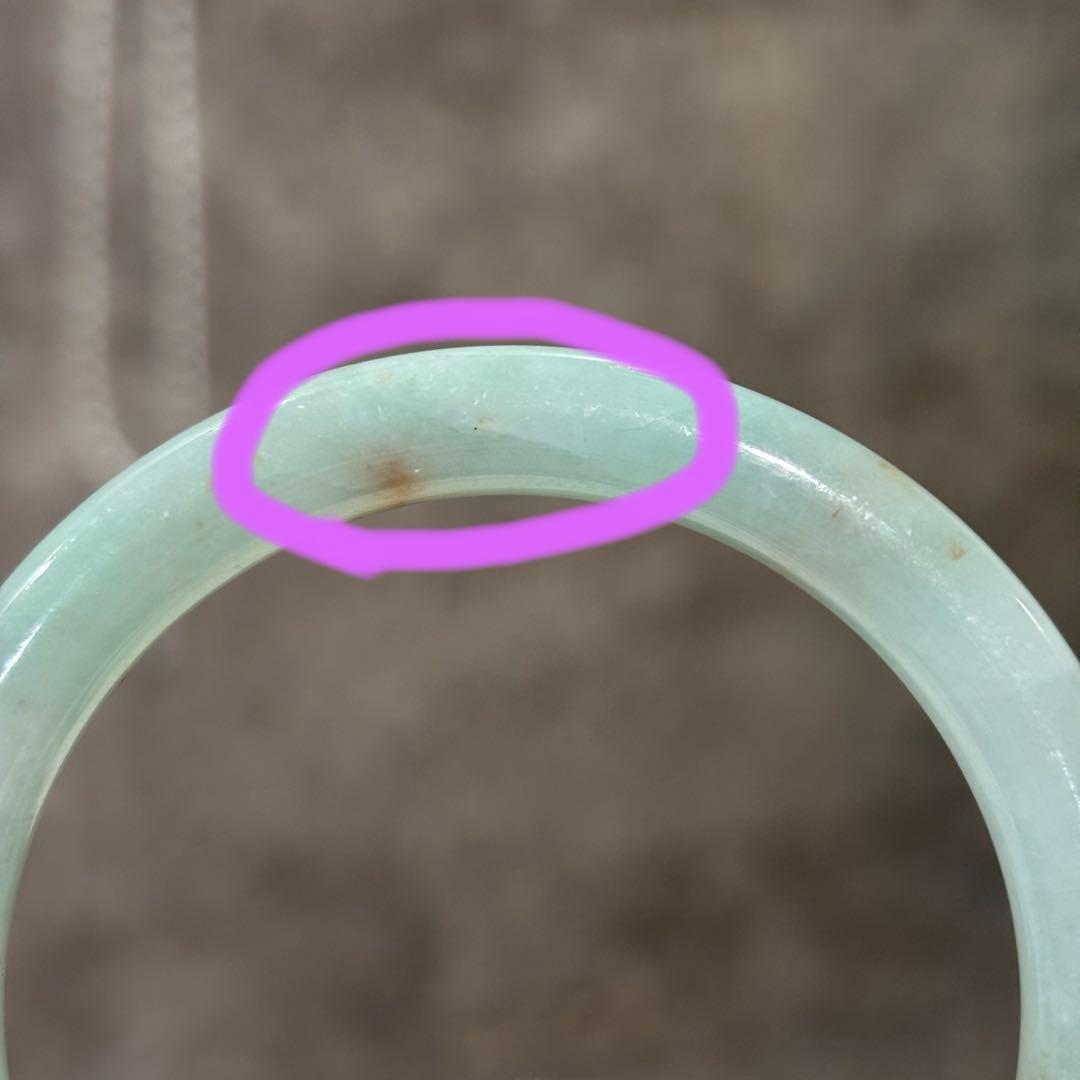 画像追加　ミャンマー産天然本翡翠　A貨　バングル　鑑定書付き