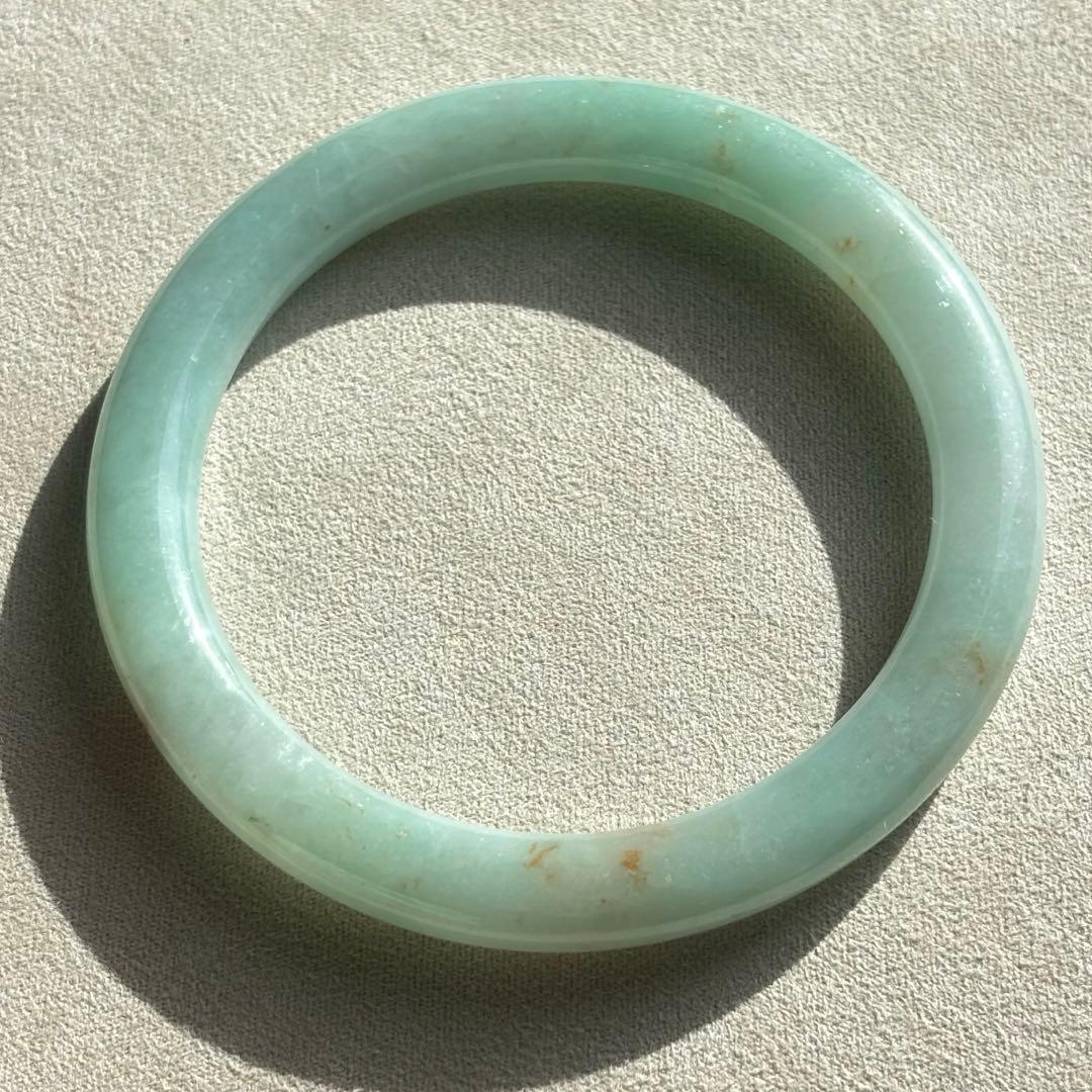 画像追加　ミャンマー産天然本翡翠　A貨　バングル　鑑定書付き