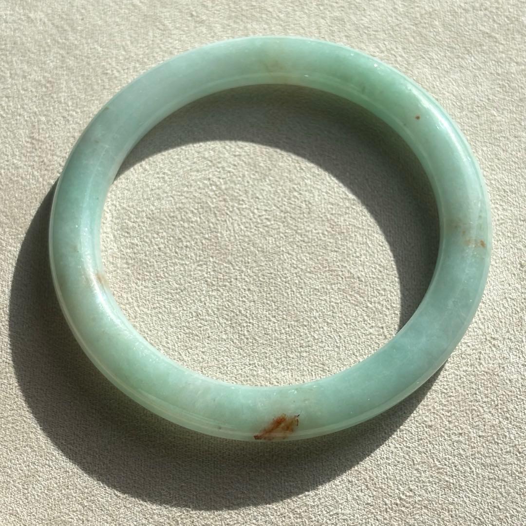 画像追加　ミャンマー産天然本翡翠　A貨　バングル　鑑定書付き