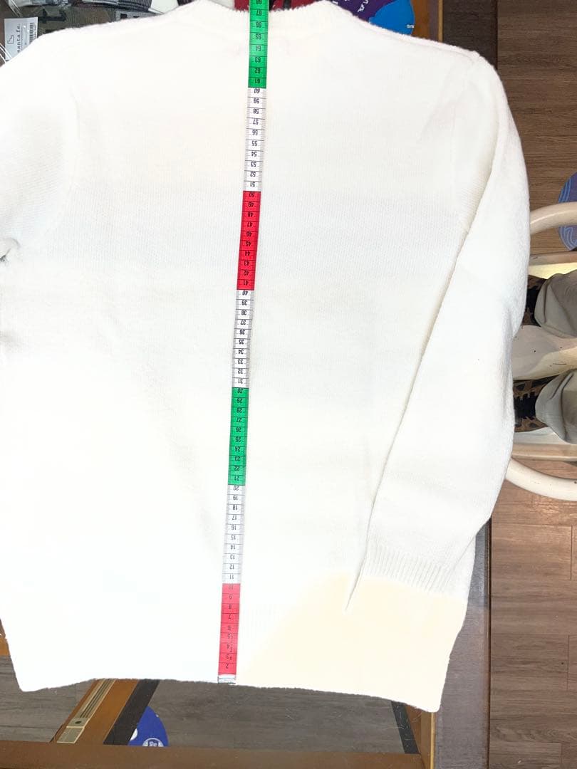 A　 1PIU1UGUALE3 ホワイトニットセーターS