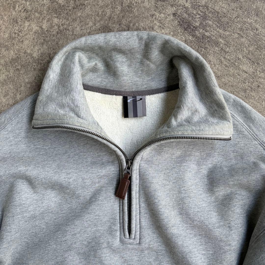 【Fax Copy Express】ハーフジップ スウェット グレー M