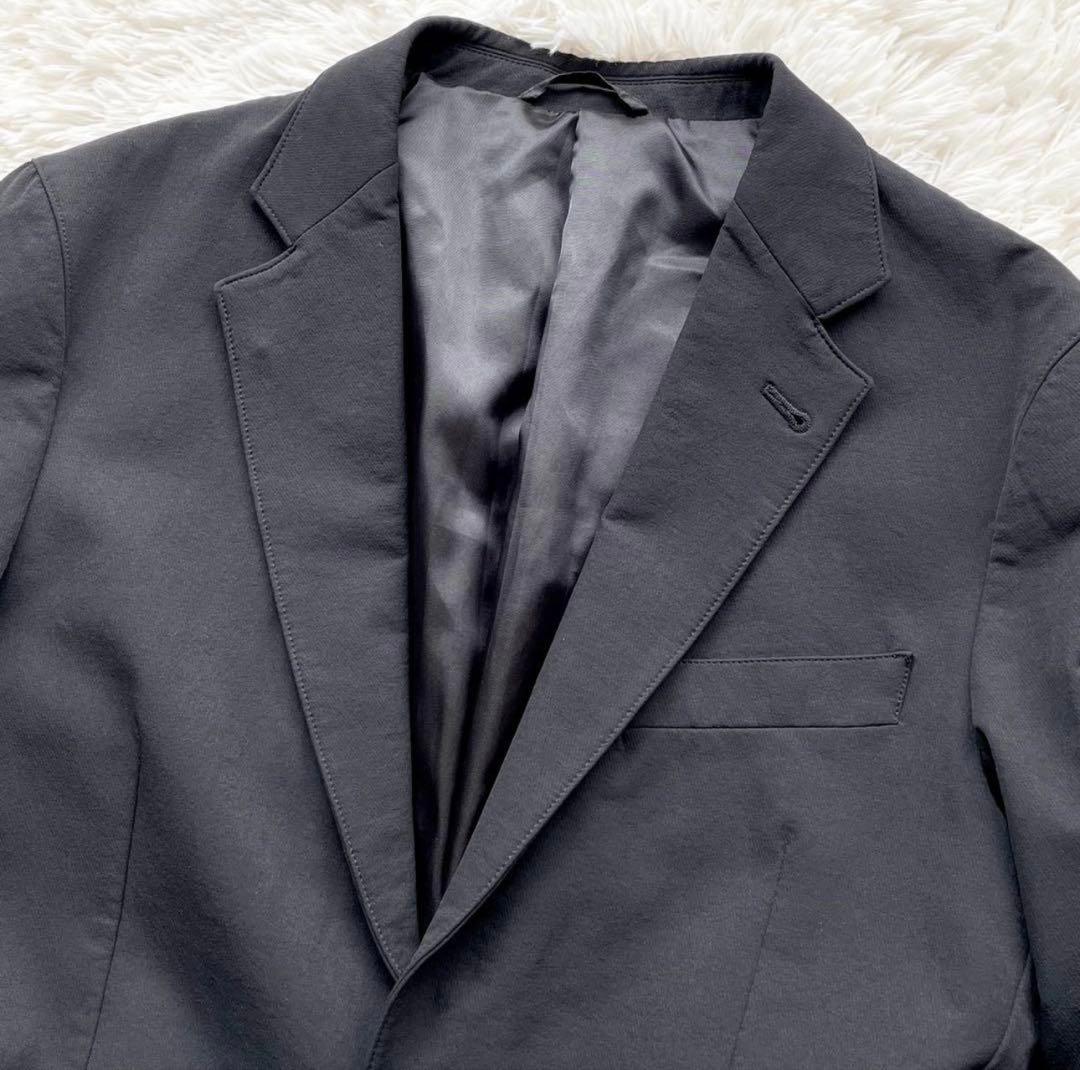 極美品 XL相当 DESCENTE ナイロン テーラードジャケット 高ストレッチ