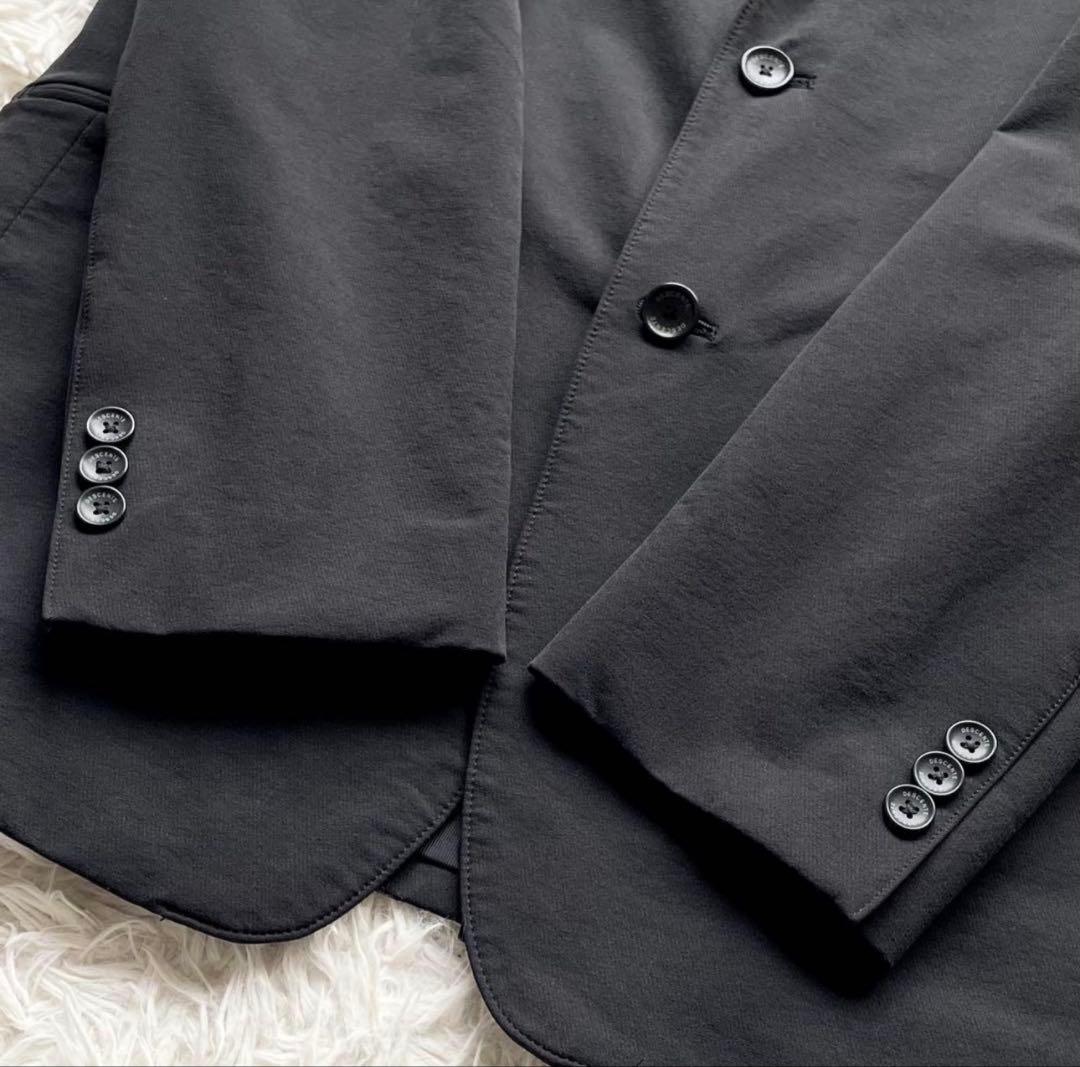 極美品 XL相当 DESCENTE ナイロン テーラードジャケット 高ストレッチ