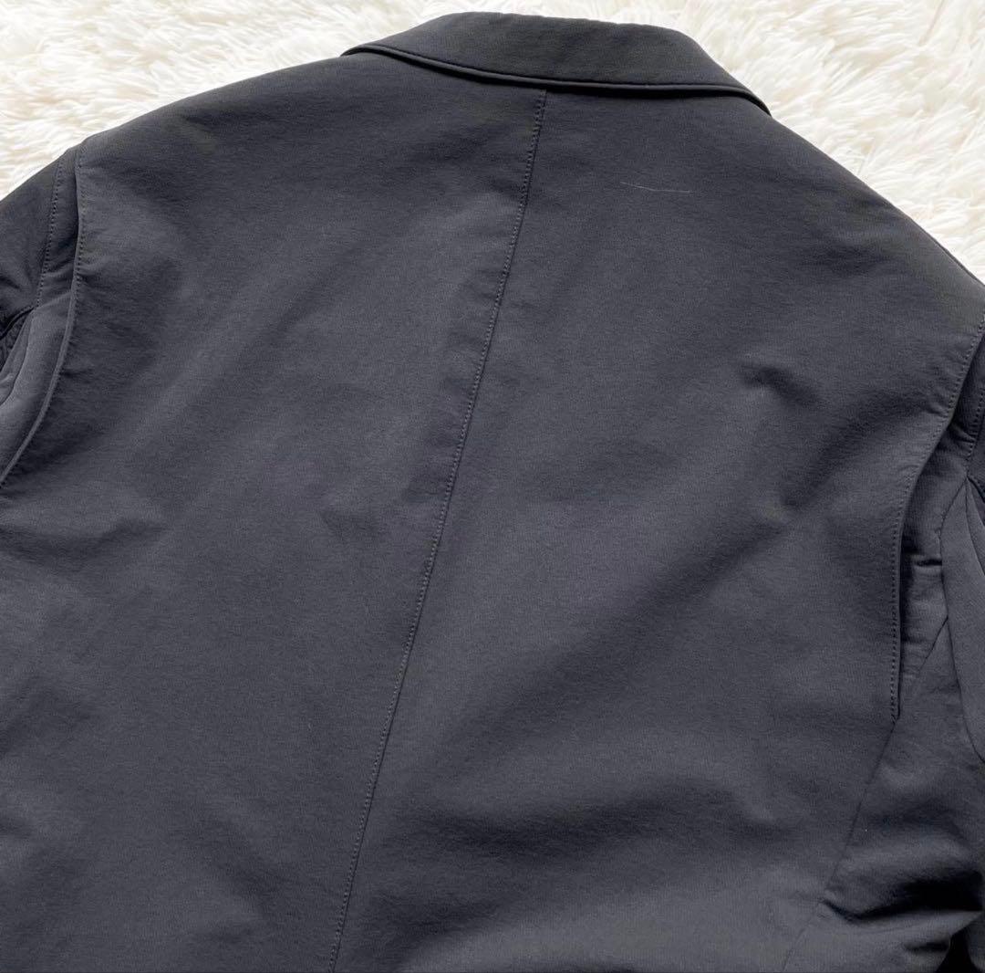 極美品 XL相当 DESCENTE ナイロン テーラードジャケット 高ストレッチ