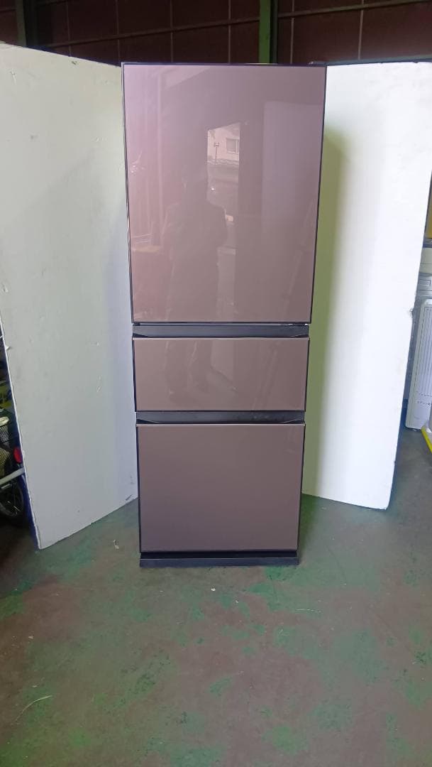 【完動品】三菱 MITSUBISHI ノンフロン冷凍冷蔵庫 MR-CG33E-T