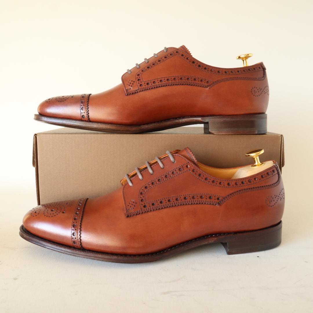 未使用ユニオンインペリアルベガノカーフ　ストレートチップ　8.5 26.5cm