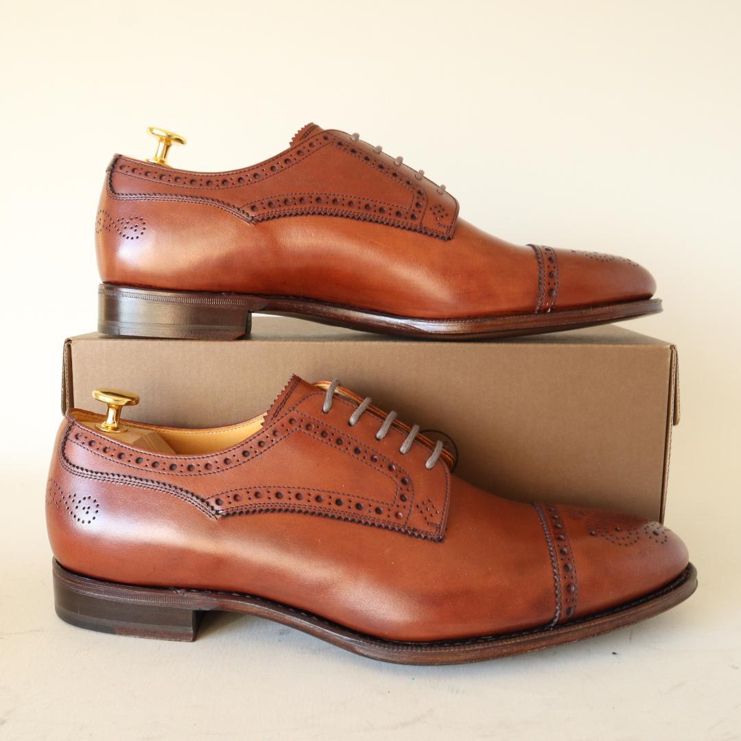 未使用ユニオンインペリアルベガノカーフ　ストレートチップ　8.5 26.5cm