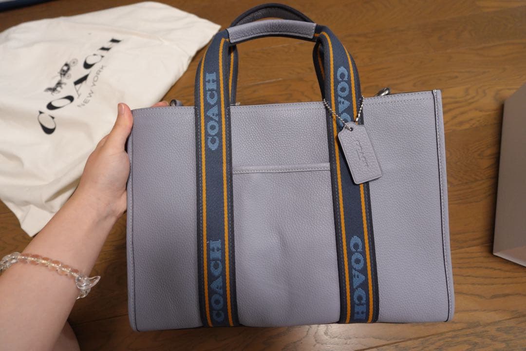 COACH ライトパープル トートバッグ