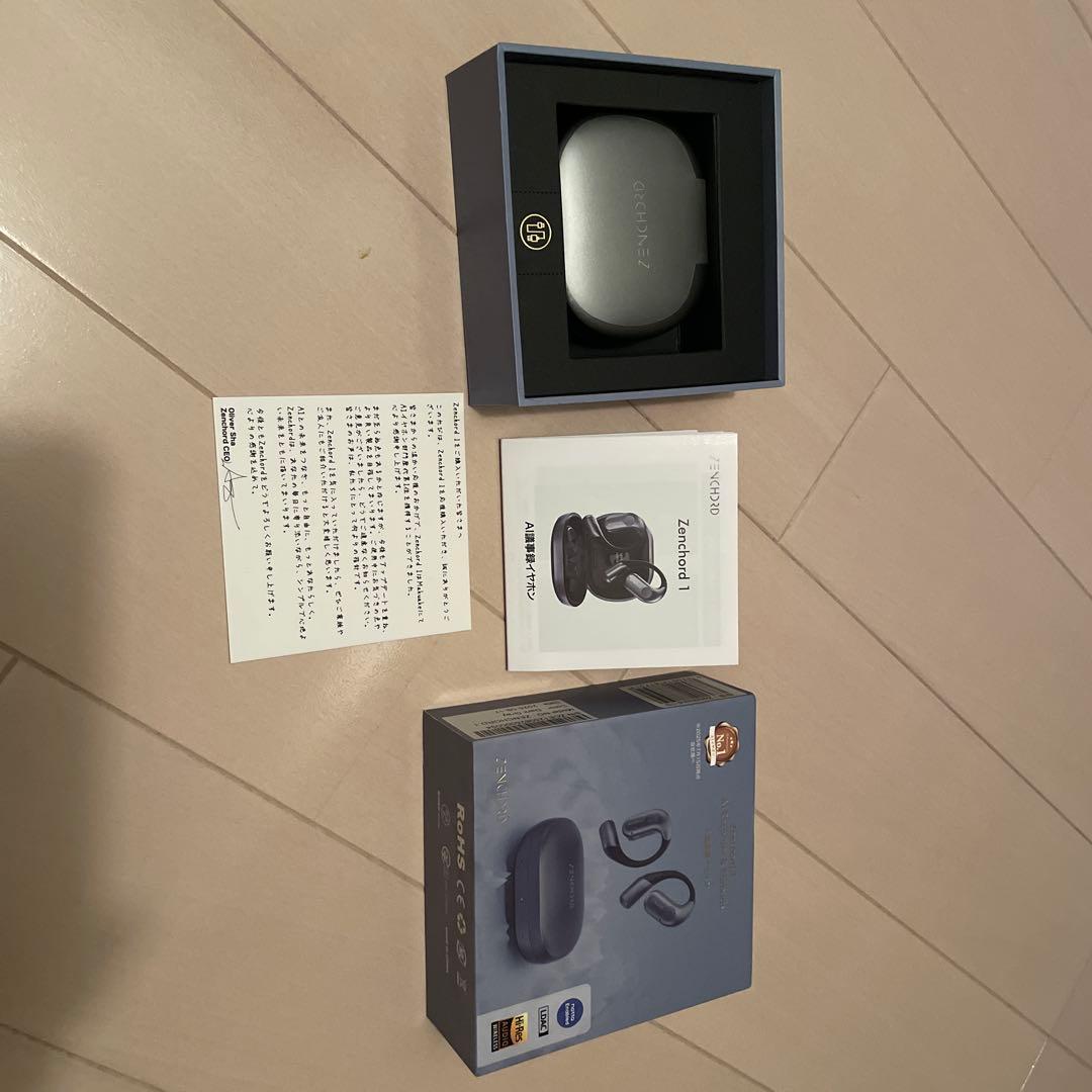 ★話題の次世代AIイヤホン★ Notta音声認識技術搭載【Zenchord 1】