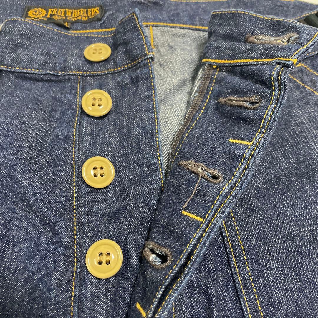 フリーホイーラーズ ワーククロー ジング デニムショーツサイドワインダー