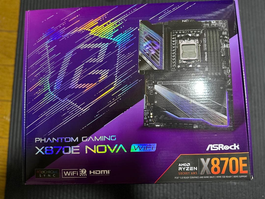マザーボード asrock x870e nova wifi