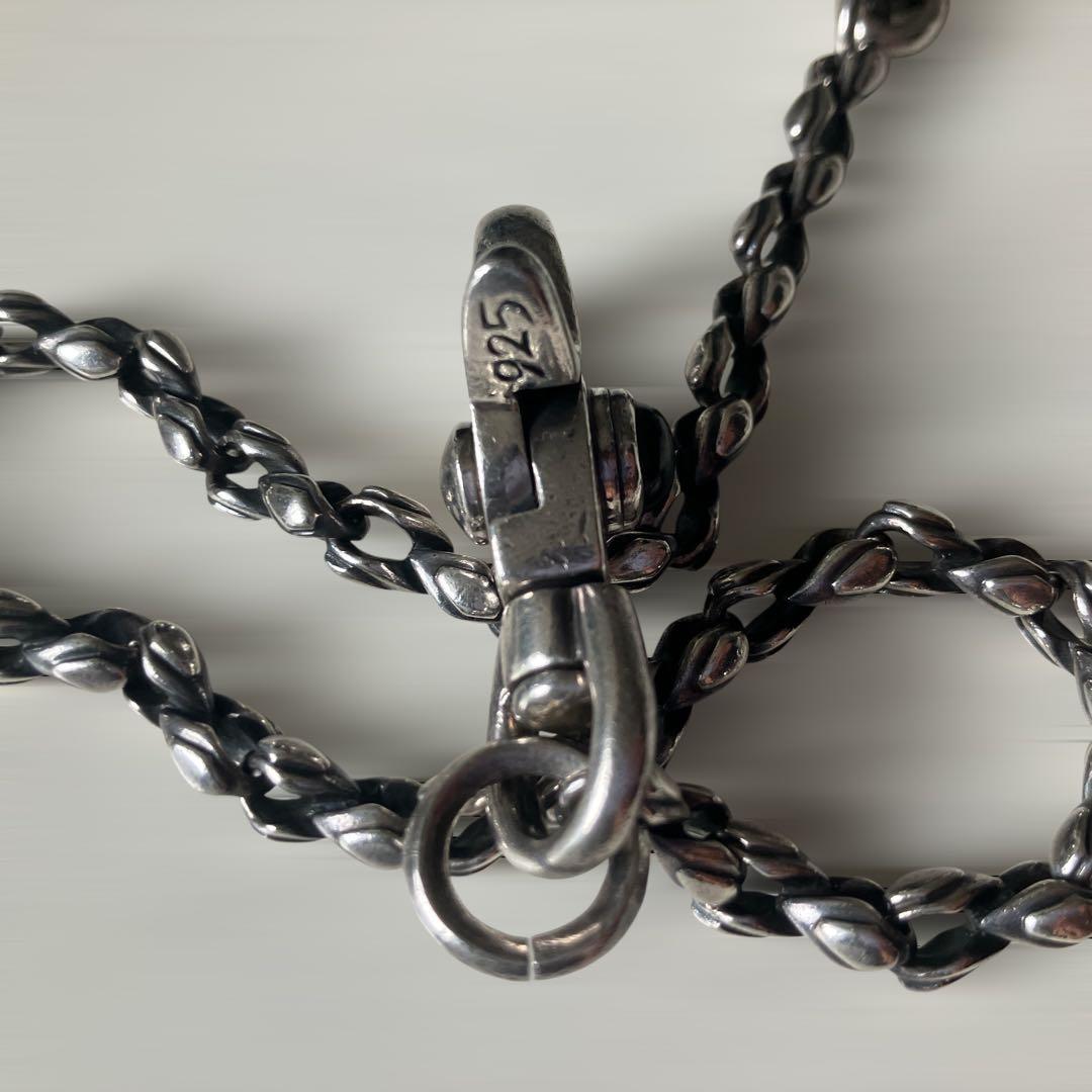 シルバー925製 重厚 ウォレットチェーン silver 115g